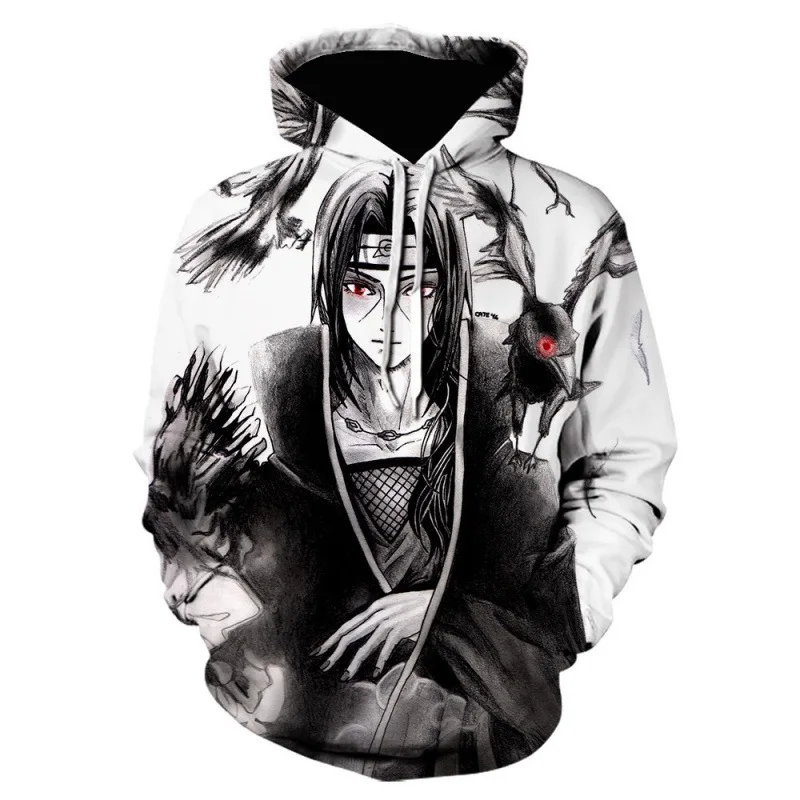 Bandai Naruto 3D-Serie Herren-Hoodie Neu für Herbst/Winter 2026 Anime-Inspiriert Harajuku Y2K Streetwear – Detail 4