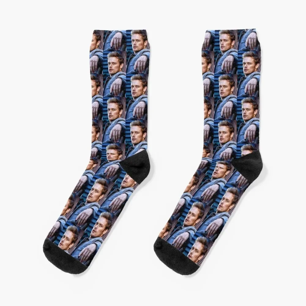 

Sam Heughan Socks with print christmas stocking Designer Man Socks Women's