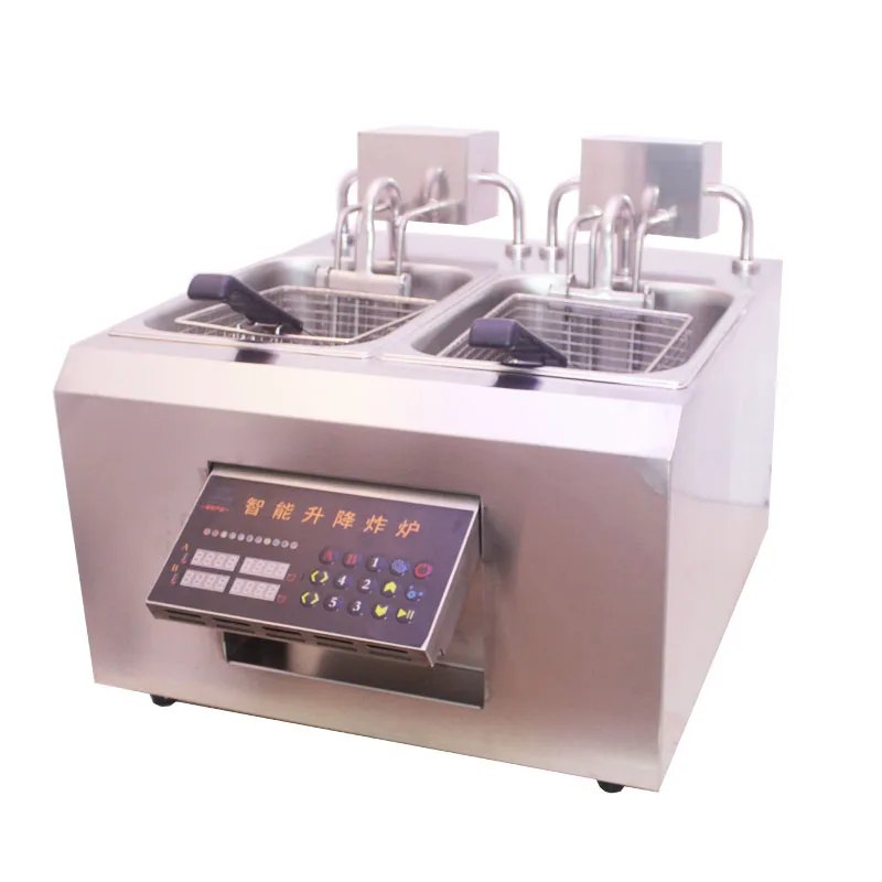 

25L Automatic Lifting Electric Fryer Commercial Electric Deep Fryer For Fast Food Chain Countertop Auto Lift-Up Fryer Pot