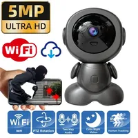 5MP Wifi Panorama Robot Camera PTZ Inteligente Monitor Security Protection Auto AI Human Tracking Wireless Surveillance Cam CCTV