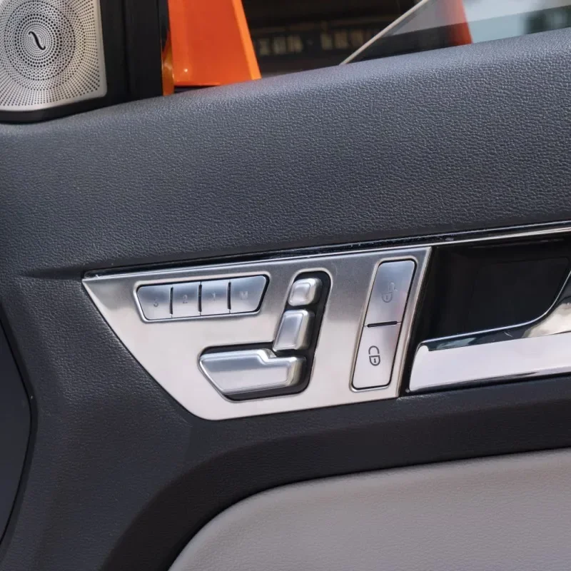 Carbon Fiber Car Interior Door Handle Panel Strips Cover Trim for Mercedes Benz E Class Coupe W207 C207 E200 e260 E350 Accessory