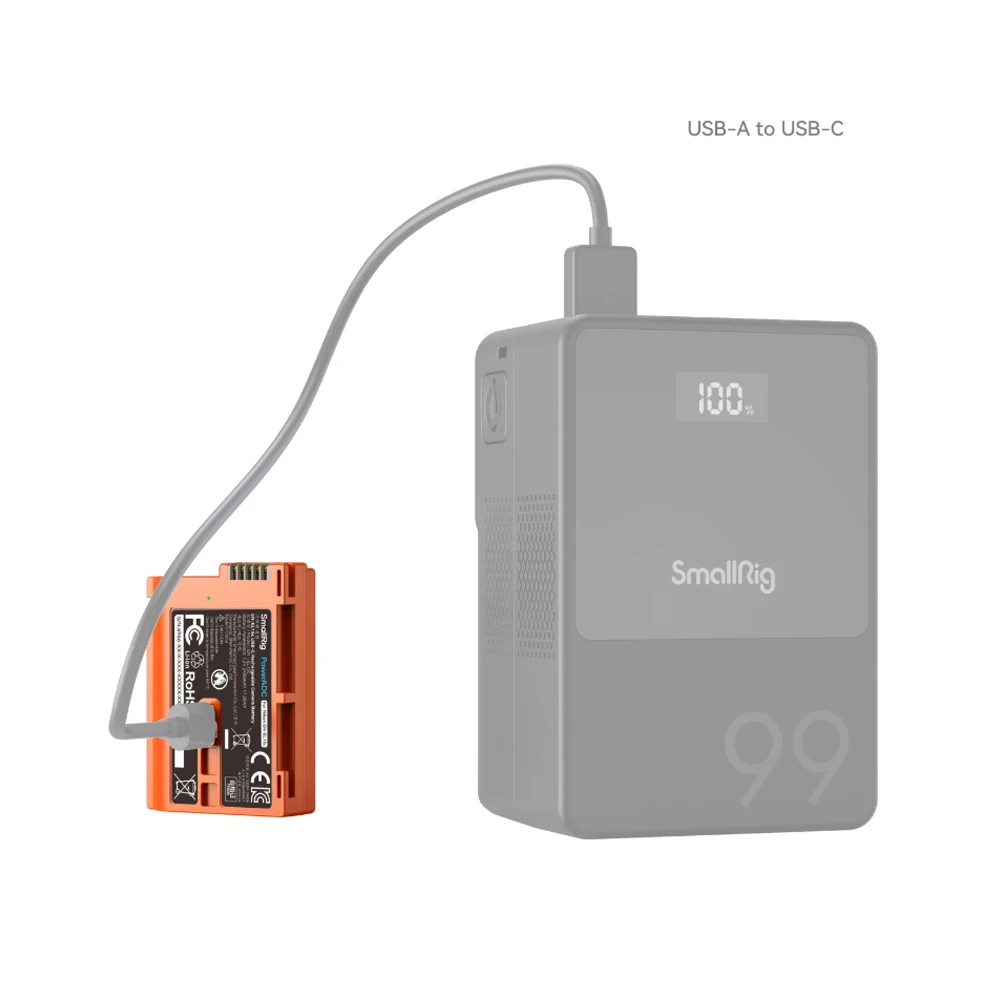 SmallRig 4266AC/4267AC/4968AC EN-EL15C/EN-EL25/LP-E6NH USB-C Rechargeable Battery