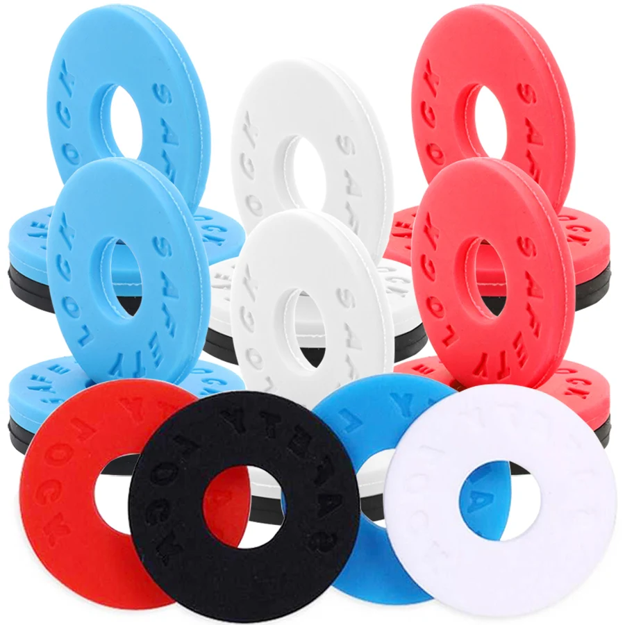 Guitar Strap Locks & 4pcs Safety Lock Washers Duty Strap Lock System for Electric, Bass Guitars Anti-Slip Strap Retainer Kit