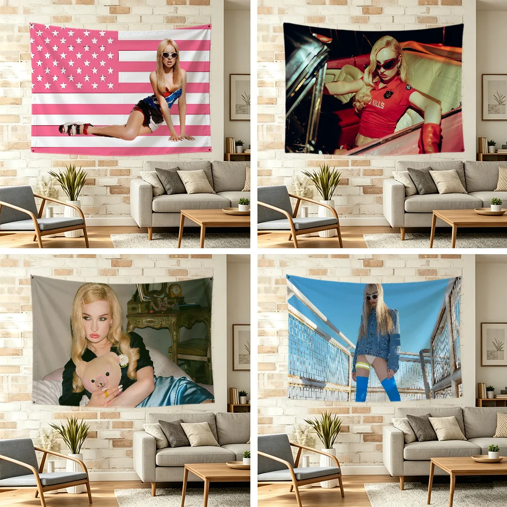 K-kim singer P-petras flag For Outdoor Camping Bar Picnic Party Home Decoration Ornaments Banner