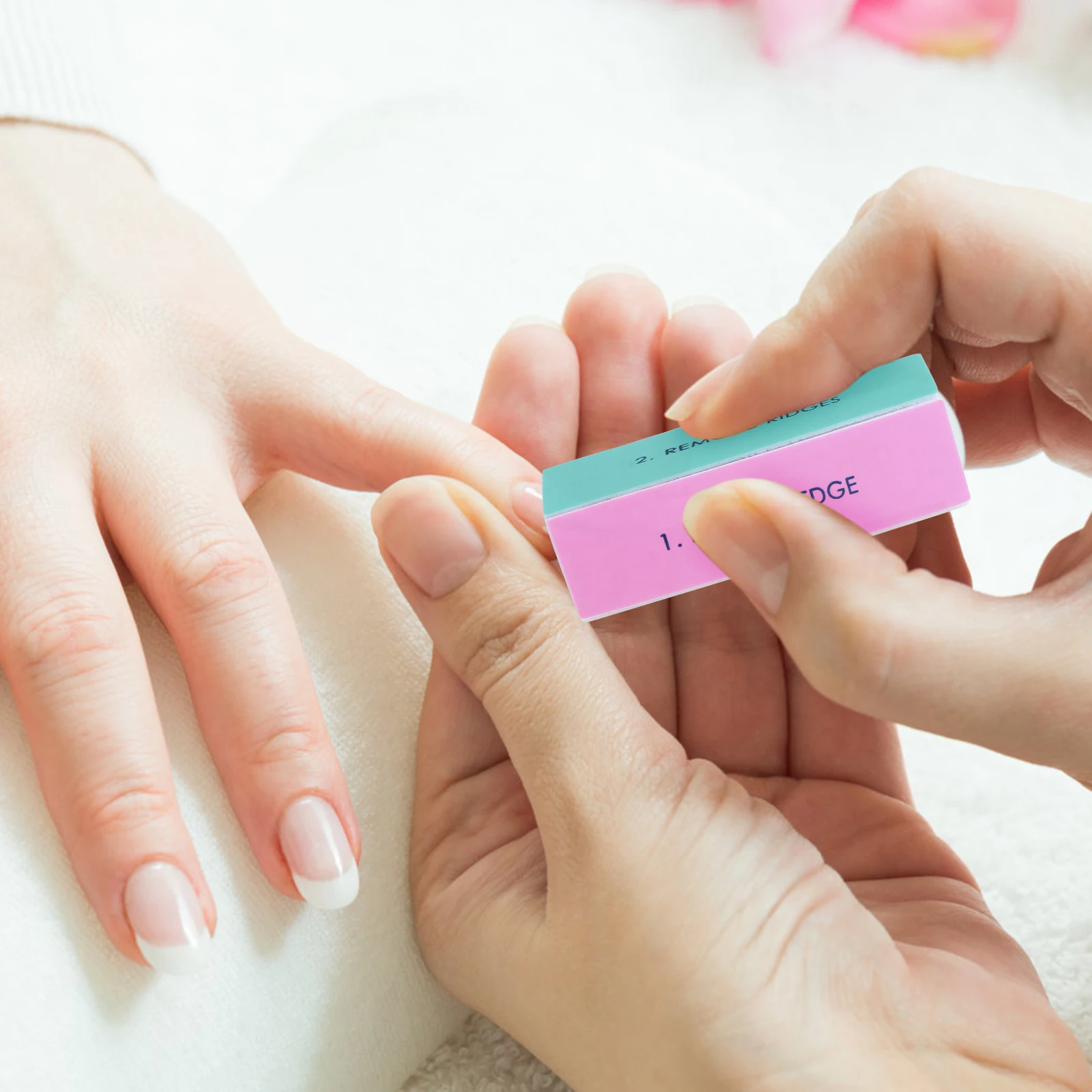 

5 Pcs Nail File Polishing Block Buffer Blocks Files for Women Manicure Tools Pedicure Sponge Art Supplies Four Sided Miss