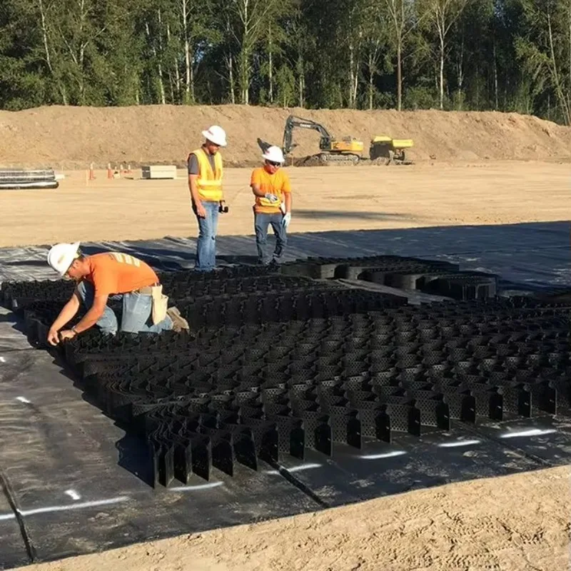 Price of small samples --Hdpe Gravel Stabilizer Geocell Manufacturer Price Geocells Ground Grid for Farmland Walkway Driveway view 3