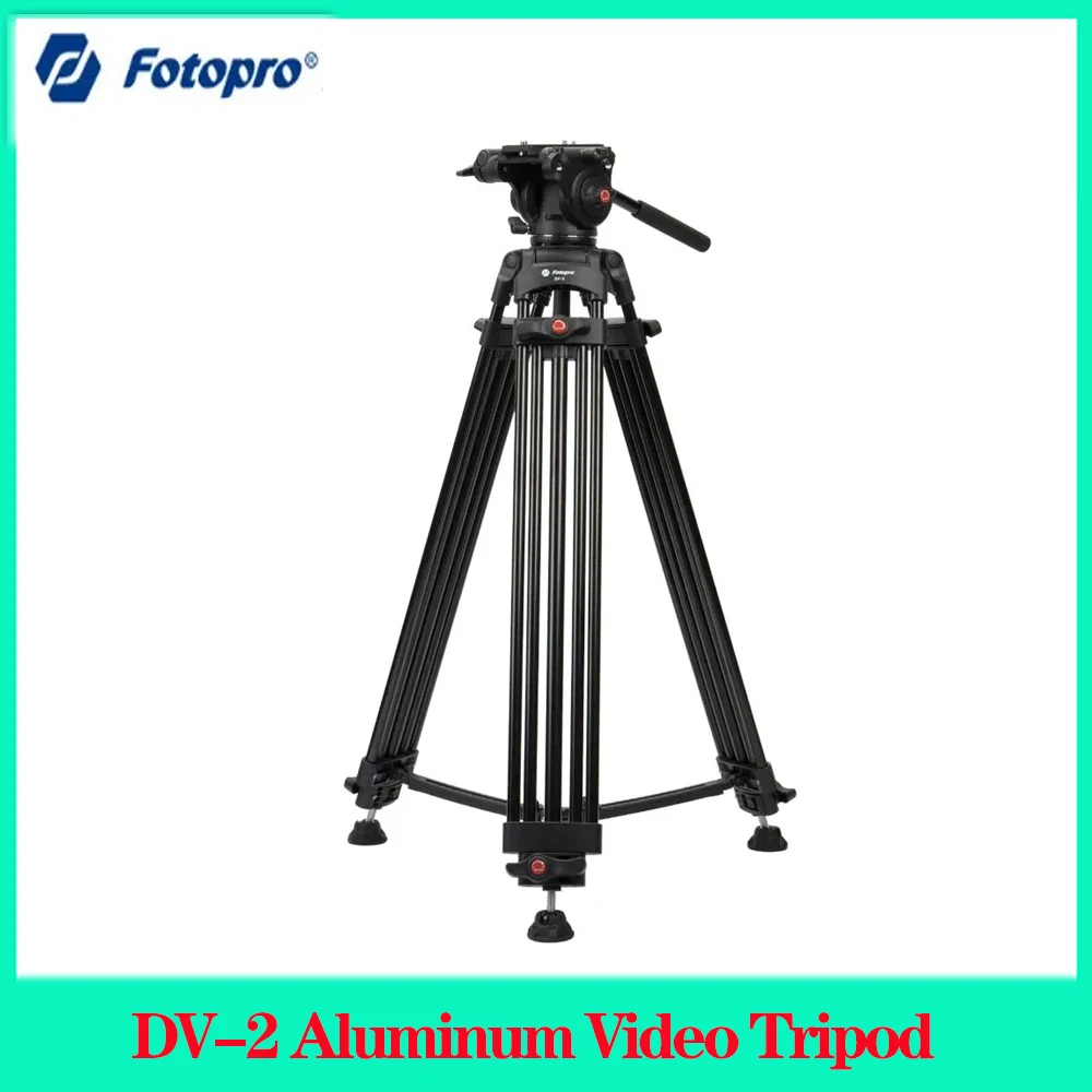 

Fotopro DV-2 Video Tripod Aluminum Lightweight Portable Extendable Professional Tripod For Outdoor Photography Support Stand