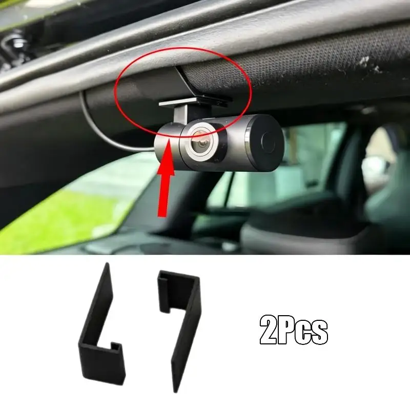 2Pcs Car Interior Accessory Rear Dash Cam Mount Holder Clip For Car Recorder Fixing Bracket Replacement Parts