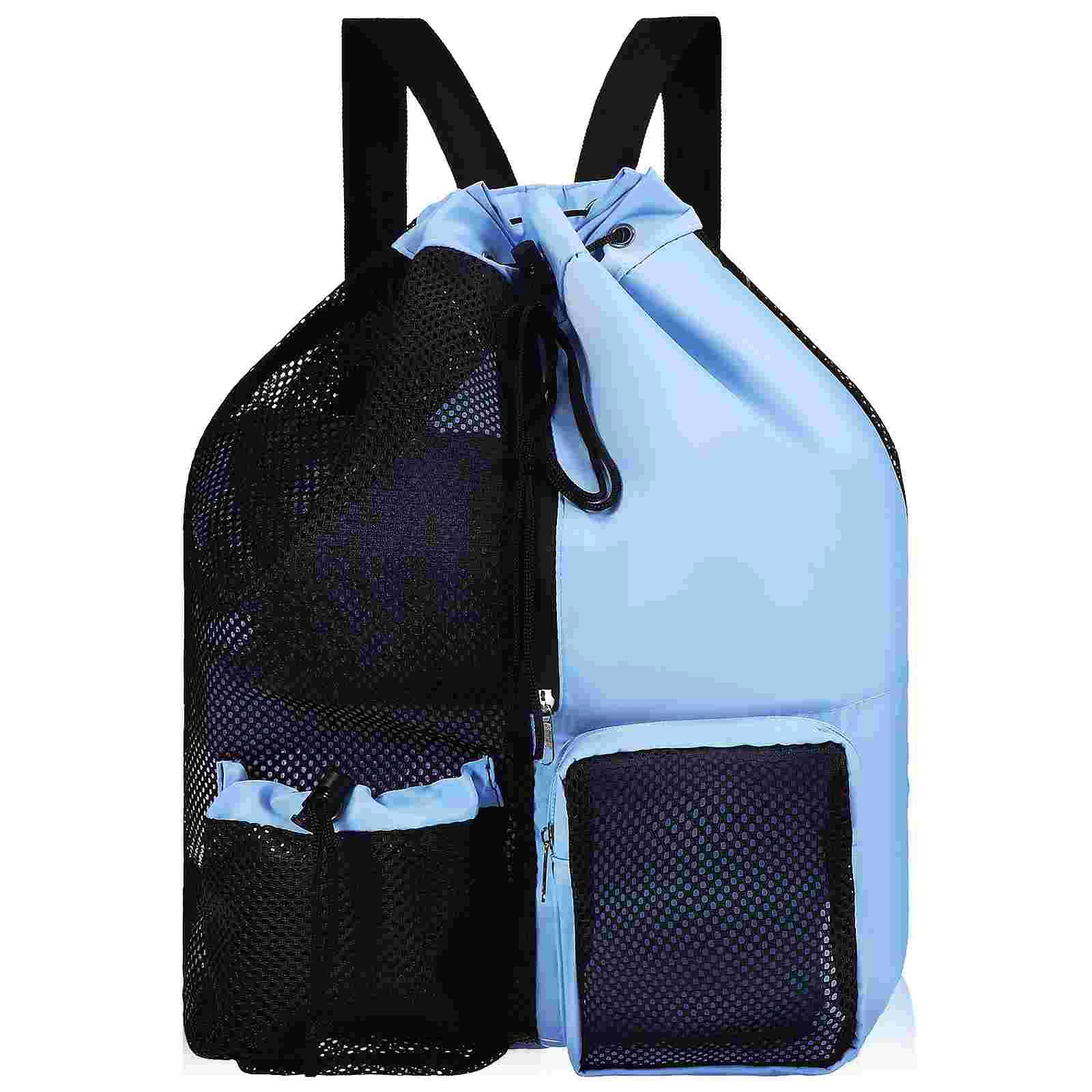 

Mesh Drawstring Swim Swimming Rucksack Waterproof Backpack Backpacks for Travel Swimming Rucksacks Adults Gym Men Girl Child