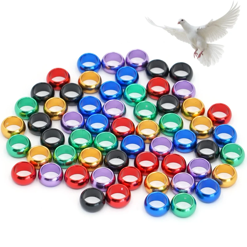 

20 шт., алюминиевое кольцо для птиц, 8/10 мм