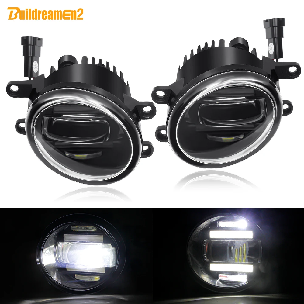 

2 X Car Fog Light Assembly LED Daytime Running Lamp DRL H11 12V For Pontiac Vibe Scion tC xA Daihatsu Materia Coo Subaru Dex