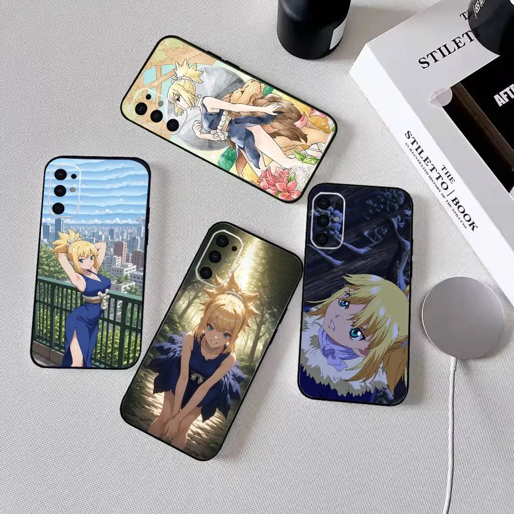Anime Dr STONE kohaku Phone Case For Samsung S25,S24,S21,S22,S23,S30,Ultra,S20,Plus,Fe,Lite,Note,10,Black Cover