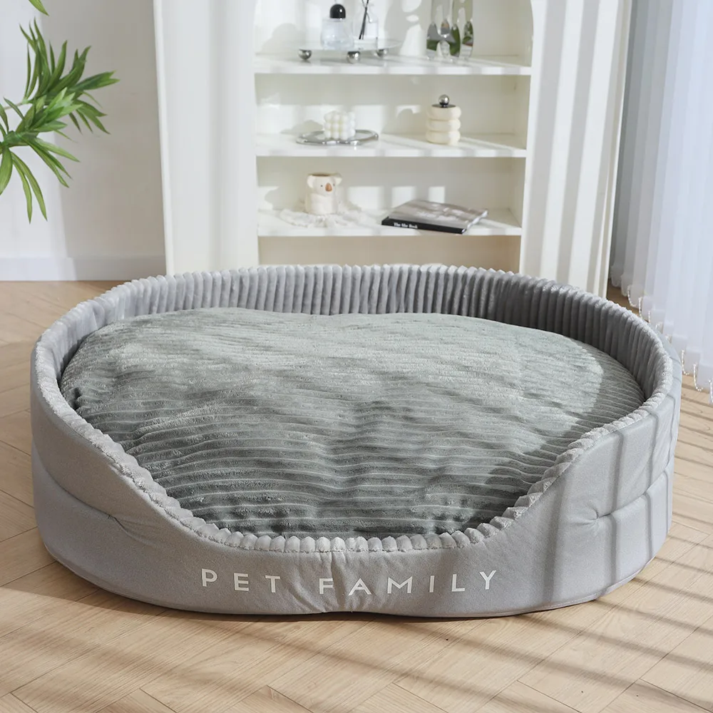 HOOPET Dog Bed Medium Big Dogs House Soft Kennel Pet Dog Cat Warm Cushion Mat Supplies S-XL Pet Accessories