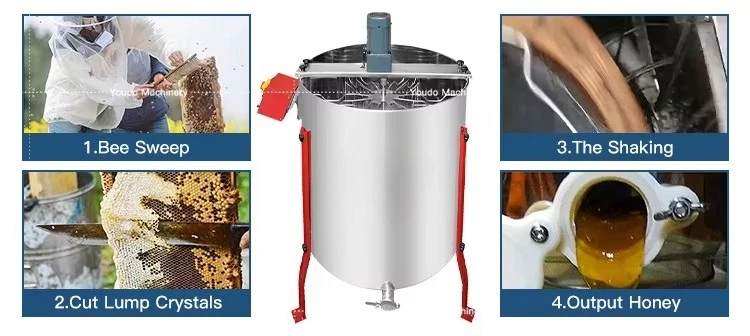 Shaking Machine for Bee Keeping PlantElectric  2-72  Frames  Honey Extractor Machine Beeswax Shake