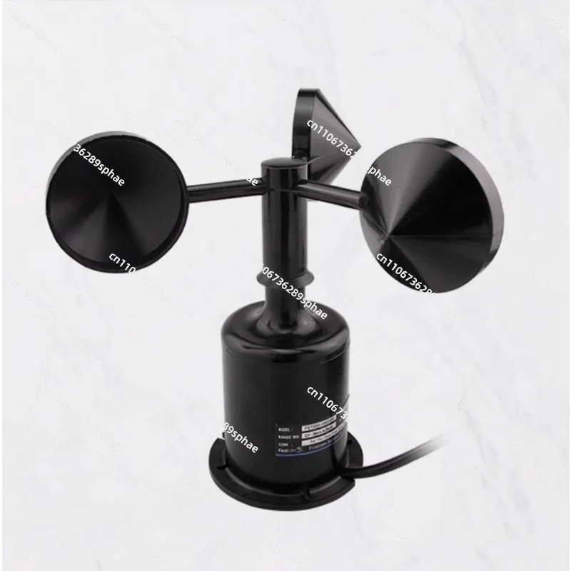 

Polycarbon Wind Speed Sensor RS485 Outdoor Meteorological Environment Tower Crane Three Cup Anemometer Anemometer Transmitter