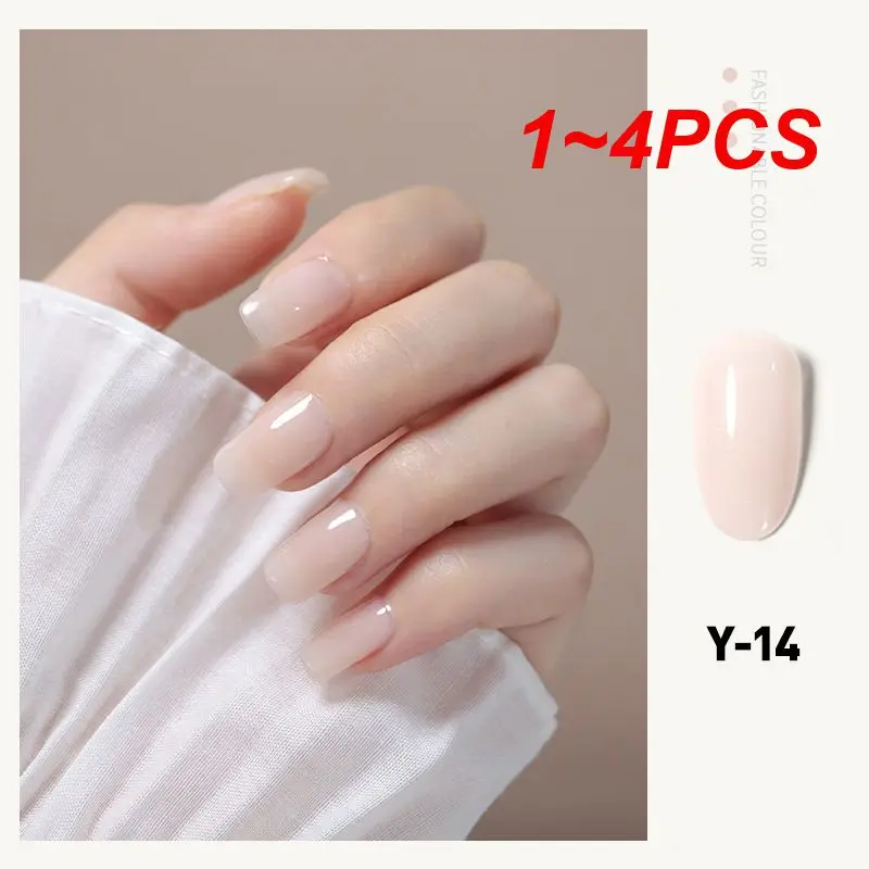 1 ~ 4PCS Milk Tea Color Gel Polish Manicure per unghie Semi Permanent Vernis top coat UV LED Gel vernice Soak Off Nail Art Gel Nail