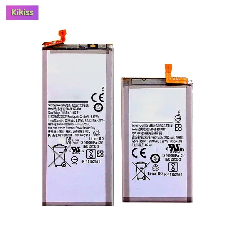Replacement Mobile Phone Battery For Samsung Galaxy Z Fold 3 Fold3 5G EB-BF927ABY+EB-BF926ABY 2290mAh