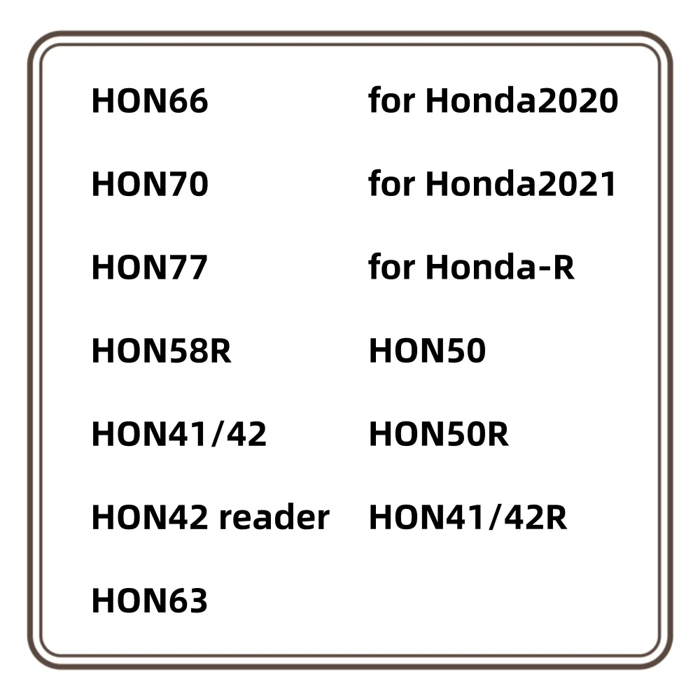 Lishi 2 in 1 Tool HON66 HON77 HON70 HON63 HON58R HON41/42 for HONDA2020 HONDA2021 HONDA-R for Car Key Accessories