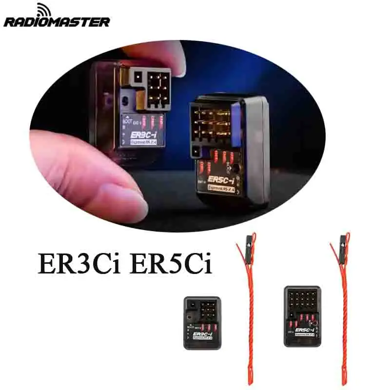 

RadioMaster ER3C-i ExpressLRS 2.4GHz PWM Receiver 2.4G 3CH ELRS RX Built-in Antenna High-Performance For FPV Boat Truck RC Tool