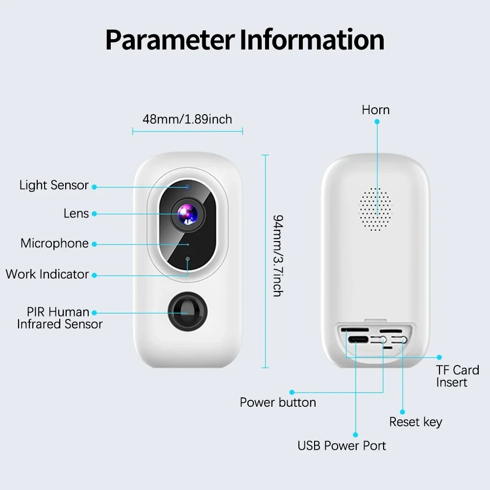 1080P HD 4G SIM Card IP Camera 3W 5200mAH Battery PIR Detection Outdoor Home Smart Night Vision Two-Way Audio CCTV Cam Ubox App