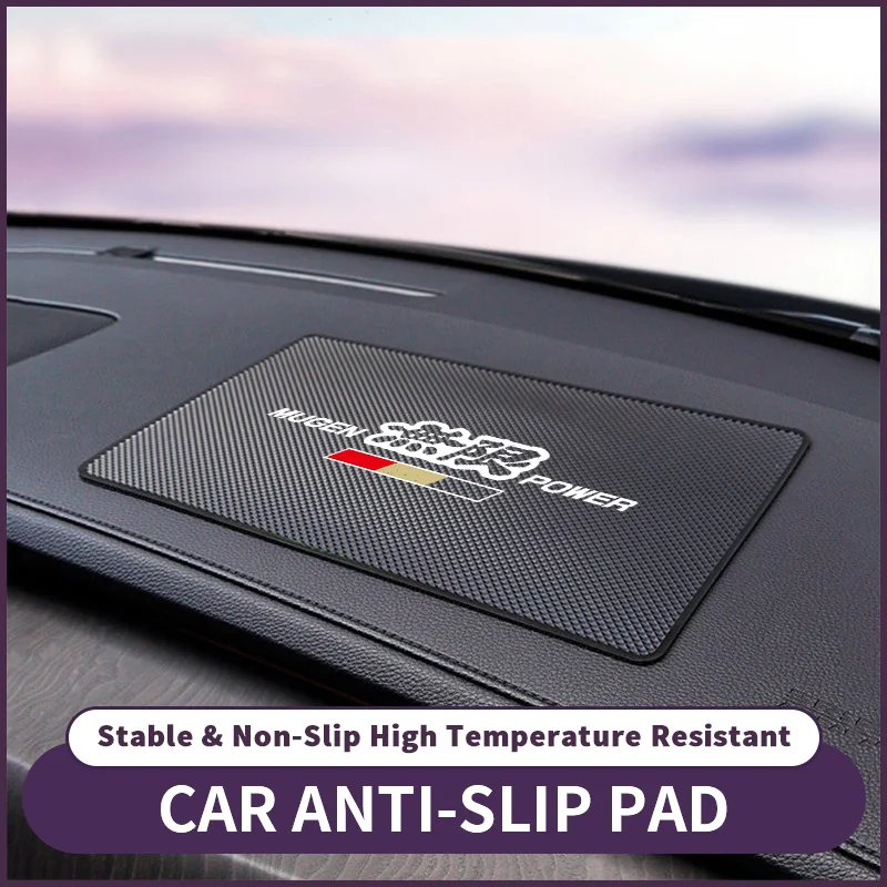 Car Dashboard Pvc Anti-Slip Mat for Interior Center Console, Anti-Slip Rubber Mat for Phone Holder and Sunglasses Storage Mat, Unlimited Use