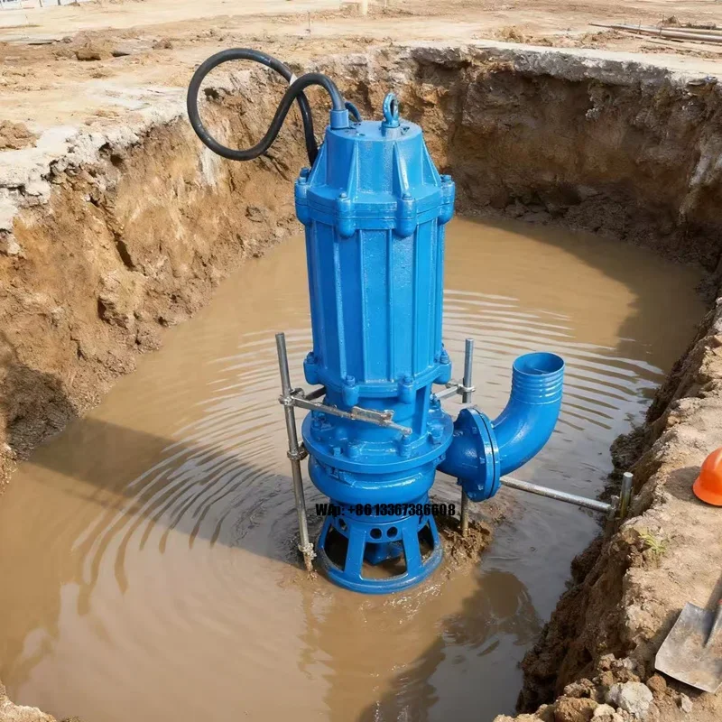 Slag Slurry Pump, Sewage and Wastewater Non-clogging Submersible Pump, Customization Supported