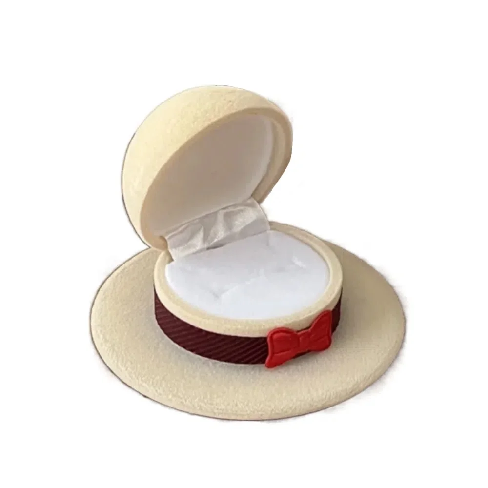 

Cute Velvet Creative Ring Case Swan Mermaid Earrings Trinket Case Bracelet Necklace Flower Jewelry Packaging Holder Girls