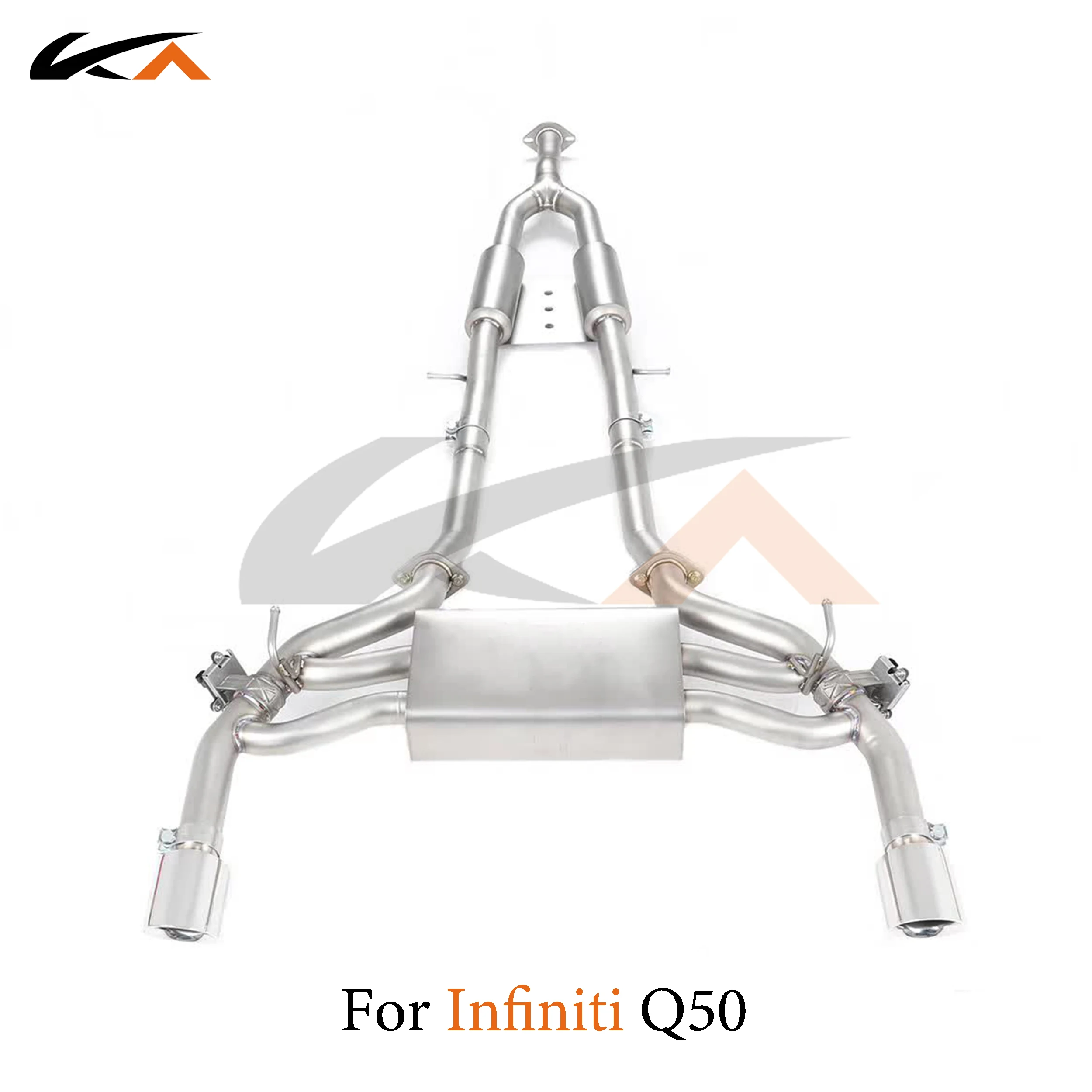 

KA Tuning exhaust system stainless catback for Infiniti Q50 Q50S 2.0T rear section performance parts muffler valve