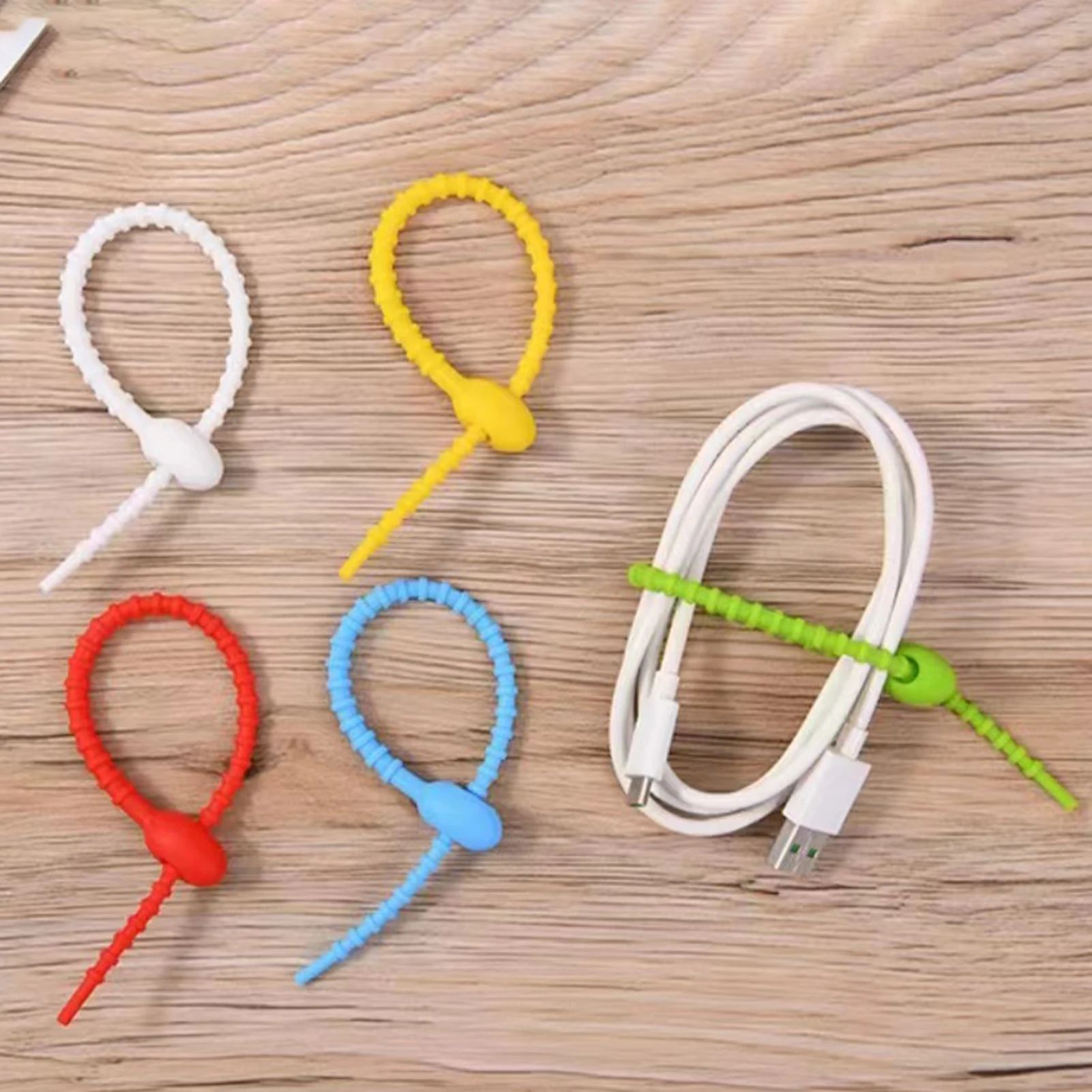 Self-Locking Wire Cable Zip Ties Multi-functional Application Multi Color Releasable Zip Ties Suitable for Shed Garage Plants