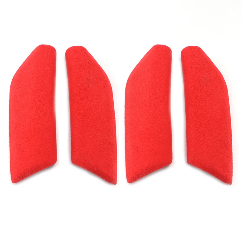 Suede Car Interior Door Handle Sticker Cover for AUDI Q3 2019 2020 2021 2022 2023 Styling Black Red