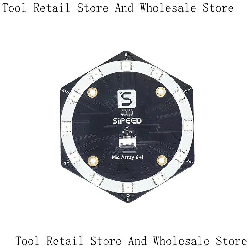 6+1Mic Microphone Array Source Positioning Beamforming USB Driverless Sound Card