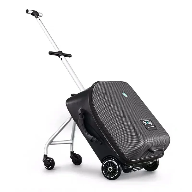 

2024 Kids Suitcase Fashion Upgraded Version Baby Sitting on Trolley Tavel Bag Suitcase Carry On Rolling Luggage 20 Inch for Kids