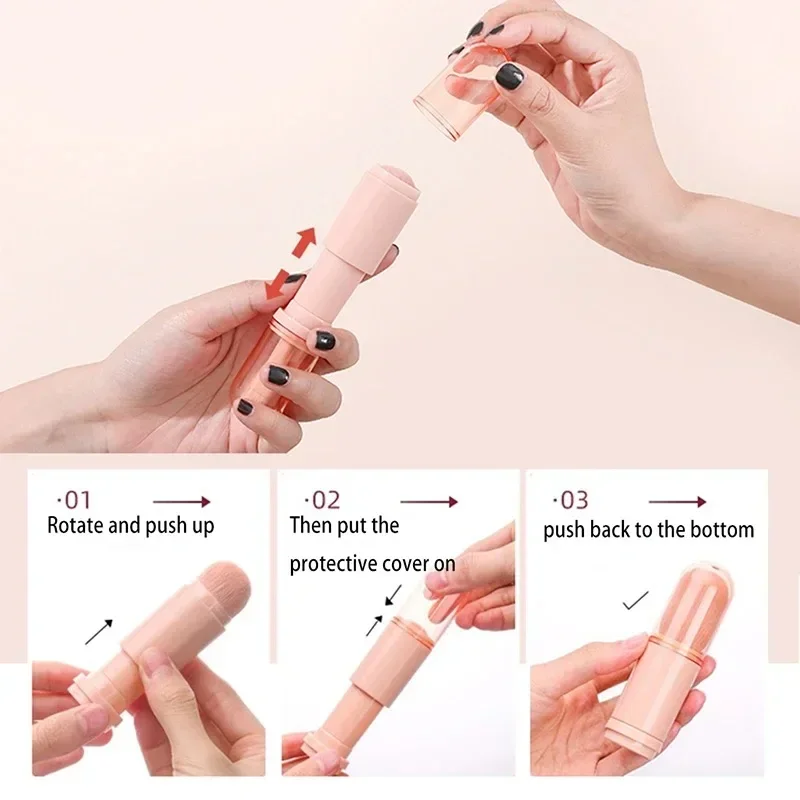 4 قطعة/المجموعة 4 في 1 فرشاة ماكياج تلسكوبي المحمولة السفر ماكياج فرش مجموعة عينيه فضفاض مسحوق فرشاة للمكياج الصغيرة أدوات التجميل