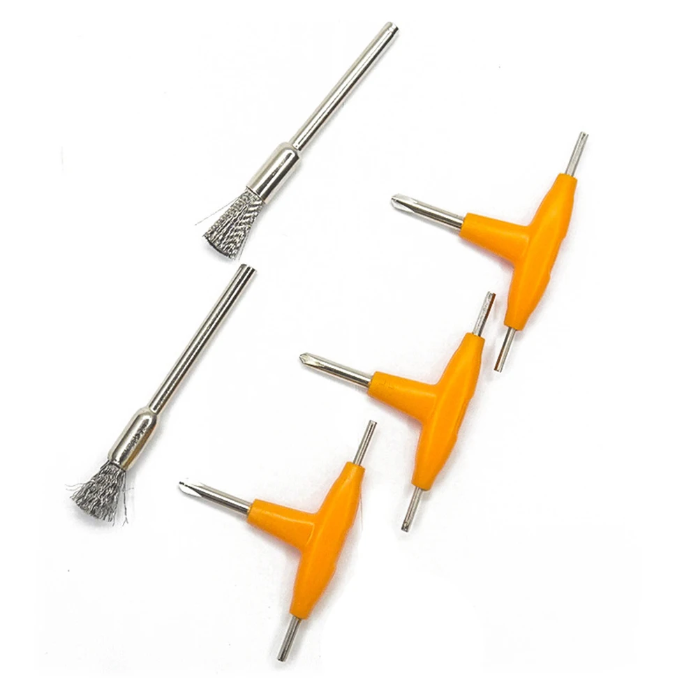 T Screwdriver Tools DIY Heating Coil Wire Screw Steel Wire Brush Scratch Brushes for Drill Power Rotary Tool