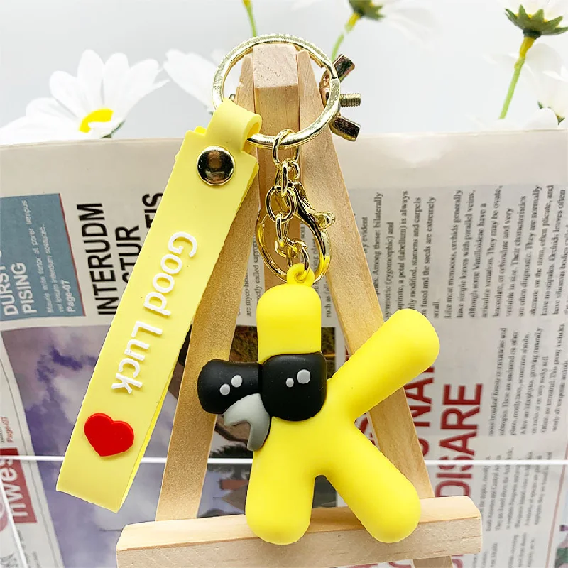 Alphabet Lore Keychain Toys English Letter Animal Dolls Ornament Pendant For Kids Children Educational Birthday Gifts