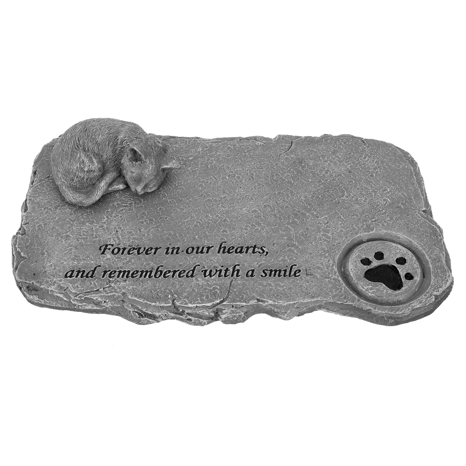 

Cat Memorial Tombstone Pet nament Gravestone Plaque Yard Kitten Stone Resin Material Lifelike Garden Porch Balcony Pet Supplies