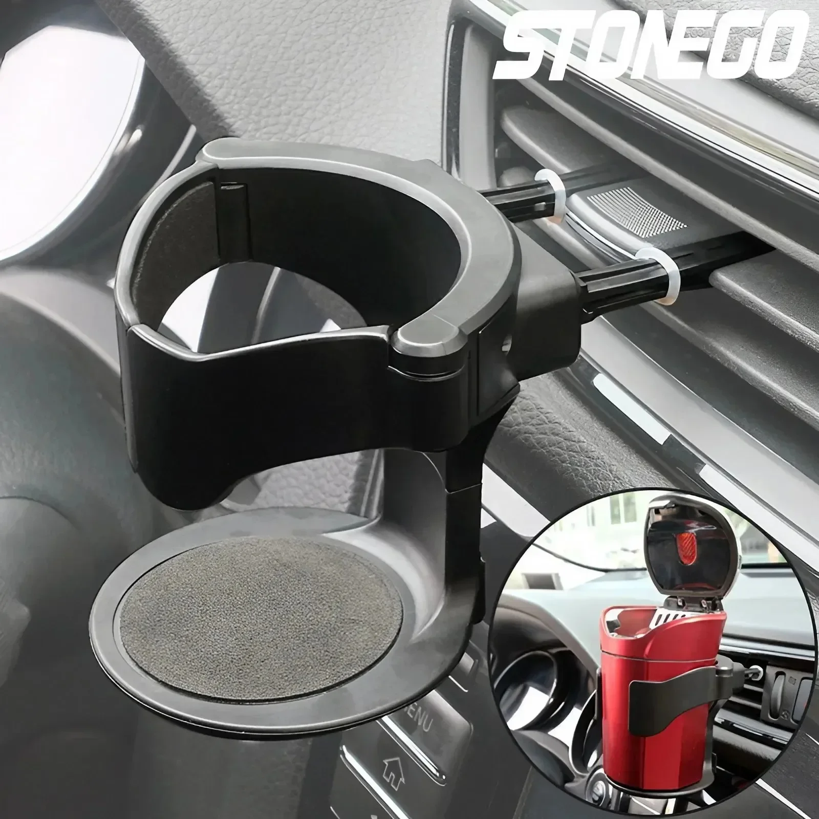 Car Cup Holder Air Vent Outlet Drink Coffee Bottle Holder Can Mounts Holders Beverage Ashtray Mount Stand Universal Accessories