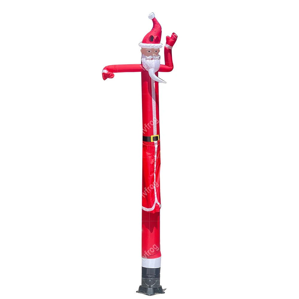 Custom Christmas decoration cheap inflatable Santa sky air dancer with blower