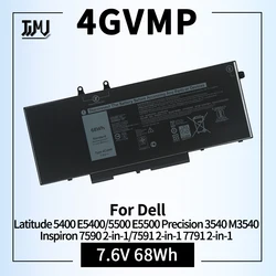 4GVMP Laptop Battery for Dell Latitude 5400 5500 5410 5510 E5400 E5500 Inspiron 7590 7591 7791 2-in-1 Precision 3540 3550 Series
