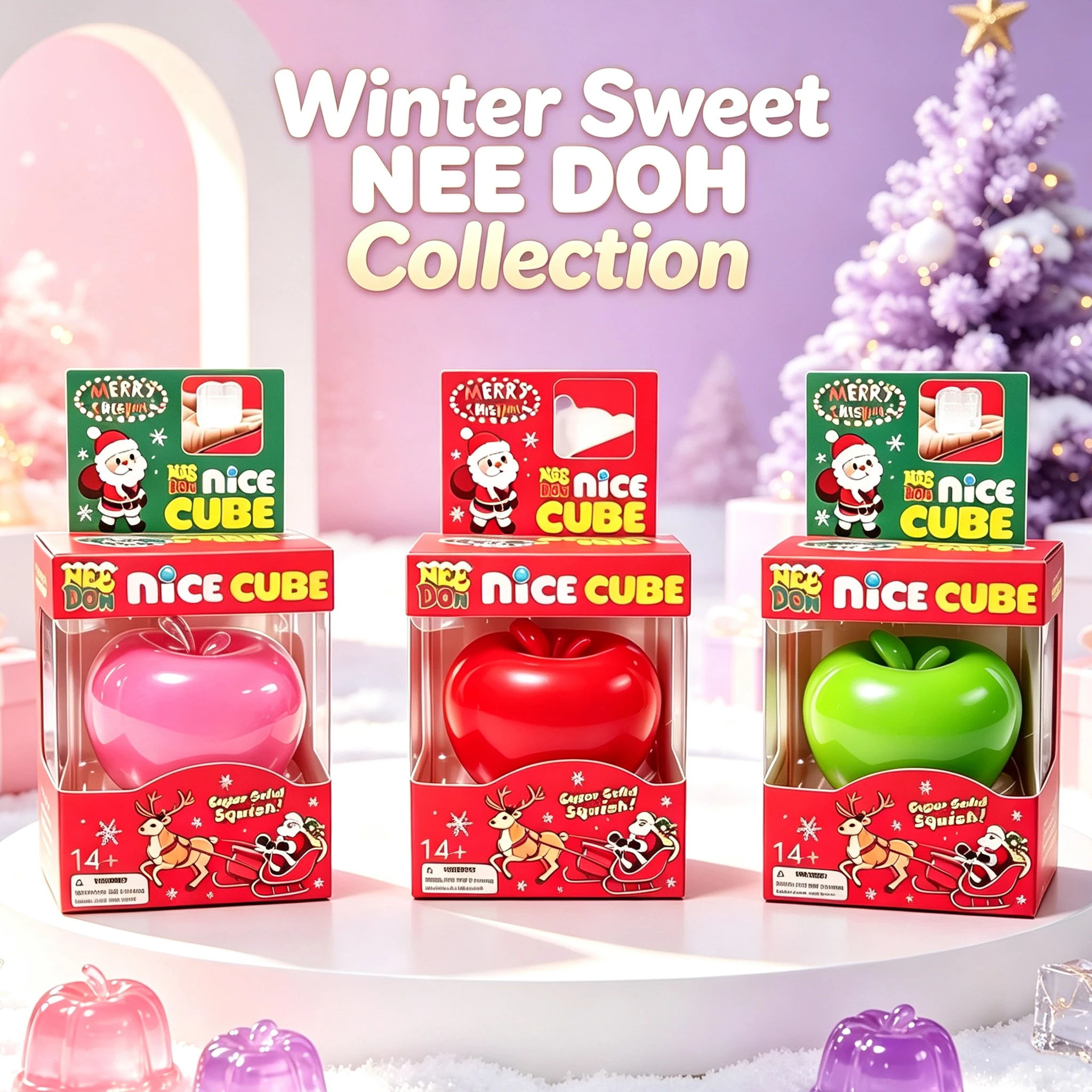 hot NEEDON Green Apple Slushie Squishy Fidget Toy Crunchy Moldable Non-Bounce Sensory ADHD adult Stress Reliever ﻿ ﻿