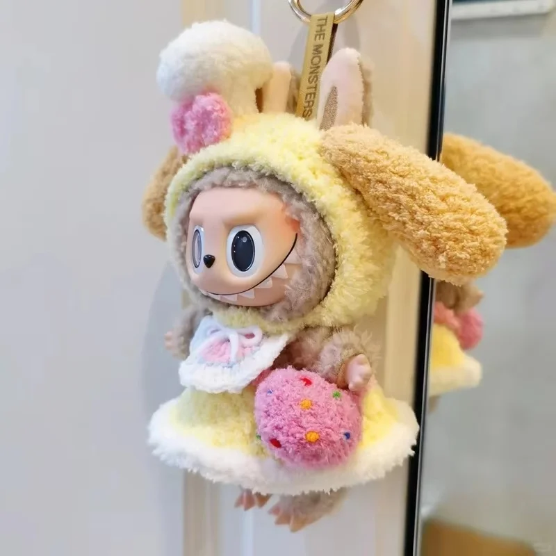 

Only Sale Clothes 17cm Labubu Kawaii Cake Set Series Handmade Clothes Handsome Captivate Countless People Dress Up Kawaii Gifts