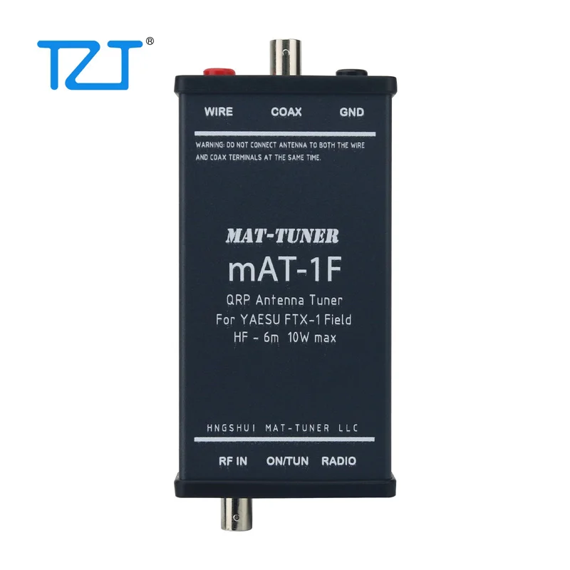 TZT mAT-1F Automatic Antenna Tuner HF/50MHz 10W with BNC and Banana Connectors Dedicated for YAESU FTX-1
