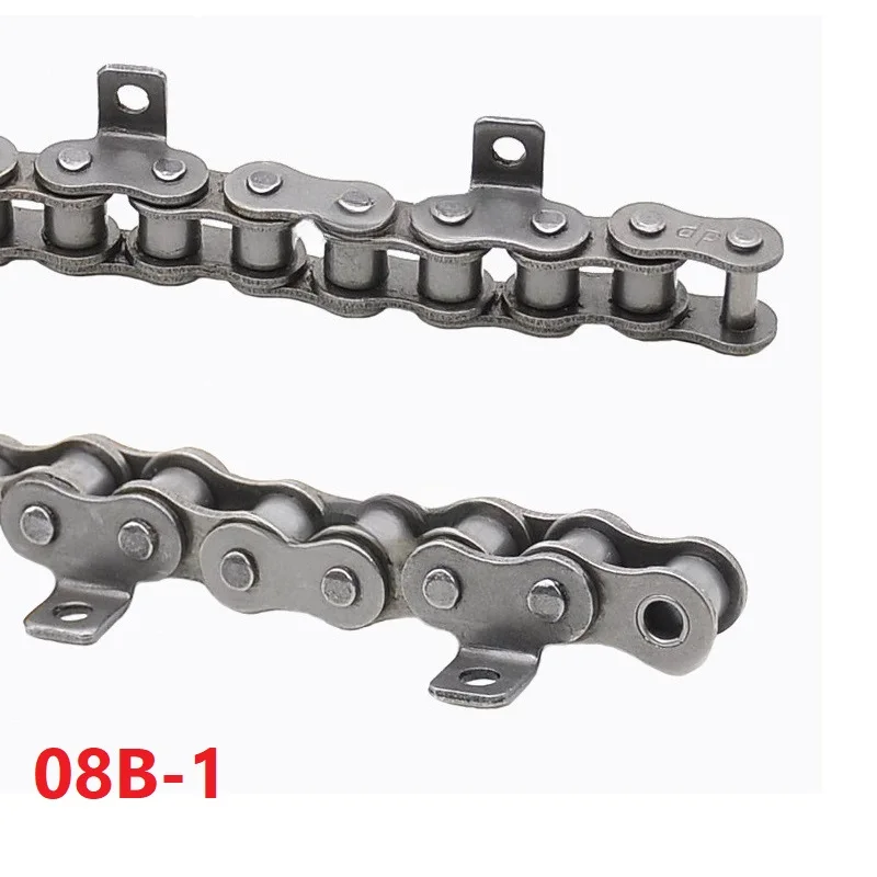 1.5M Length Single Curved Board Single Hole Drive Roller Chain Machine Transmission Conveyor Chain For 08B Sprocket Gear