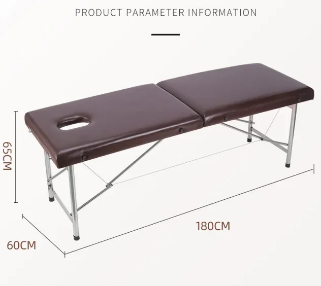 2026 Portable Beauty Bed Body Adjustable Massage Table Chair Folding Tattoo Bed Easy to Carry Lash Bed