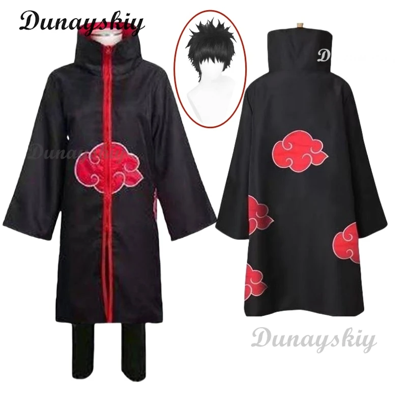 Anime Obito Cosplay Kostüm für Jungen Obito Maske Karneval Halloween Kostüm Kinder Erwachsene Geeignete Höhe 135 cm-185 cm