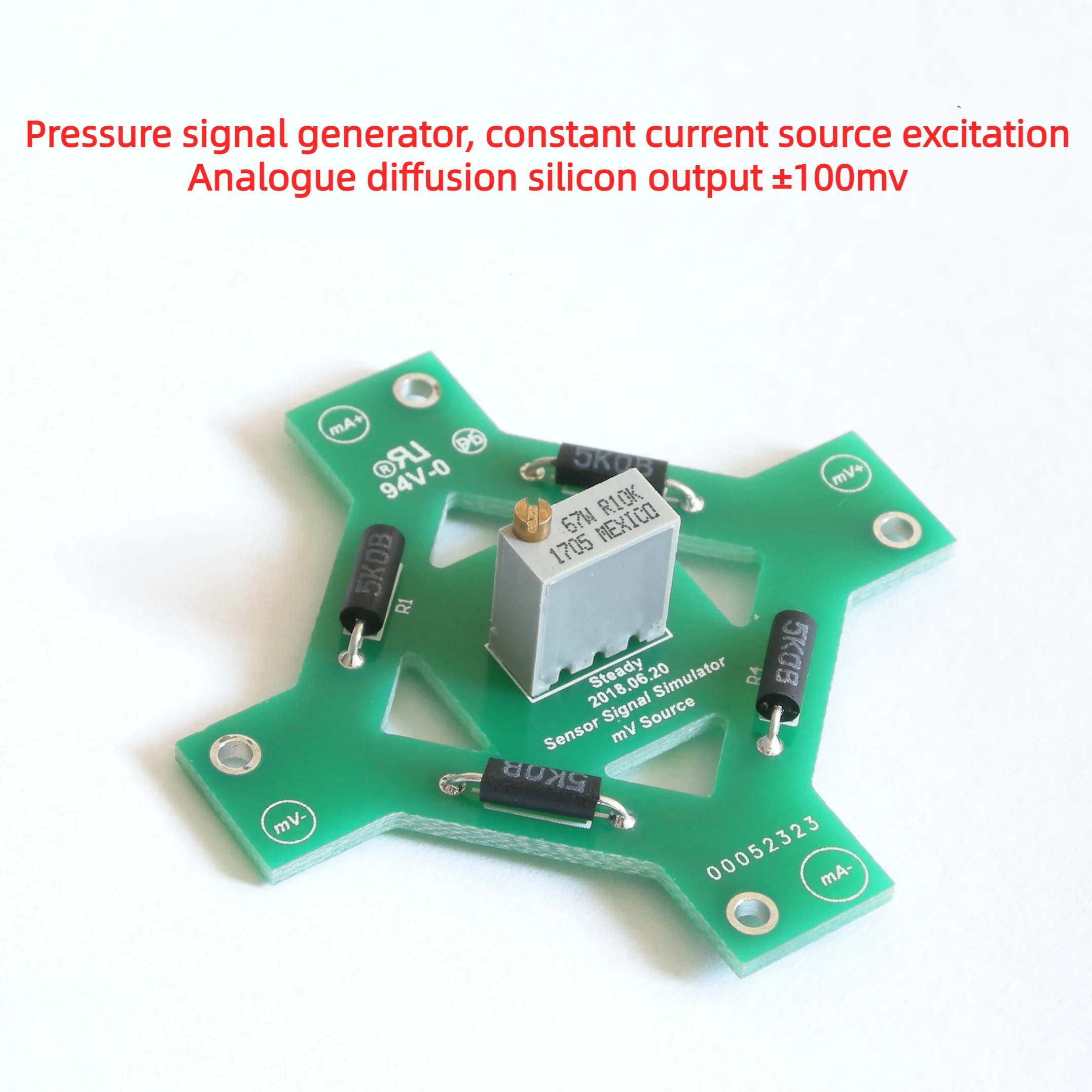 Pressure Signal Generator, Constant Current Source Excitation Analog Diffused Silicon Output 100mv