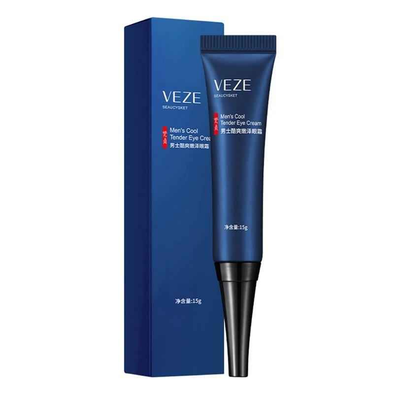 Veze 15g Augen gel für Männer kühle zarte Natrium hyaluronat Augen creme feine Linien verbessern dunkle Ringe entfernen Schwellungen für Männer