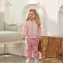 Dave Bella Children's Girl's Suit Autumn Two-Piece Casual Cool Cute Fashion Long Sleeves Sport Outdoor DB3237041