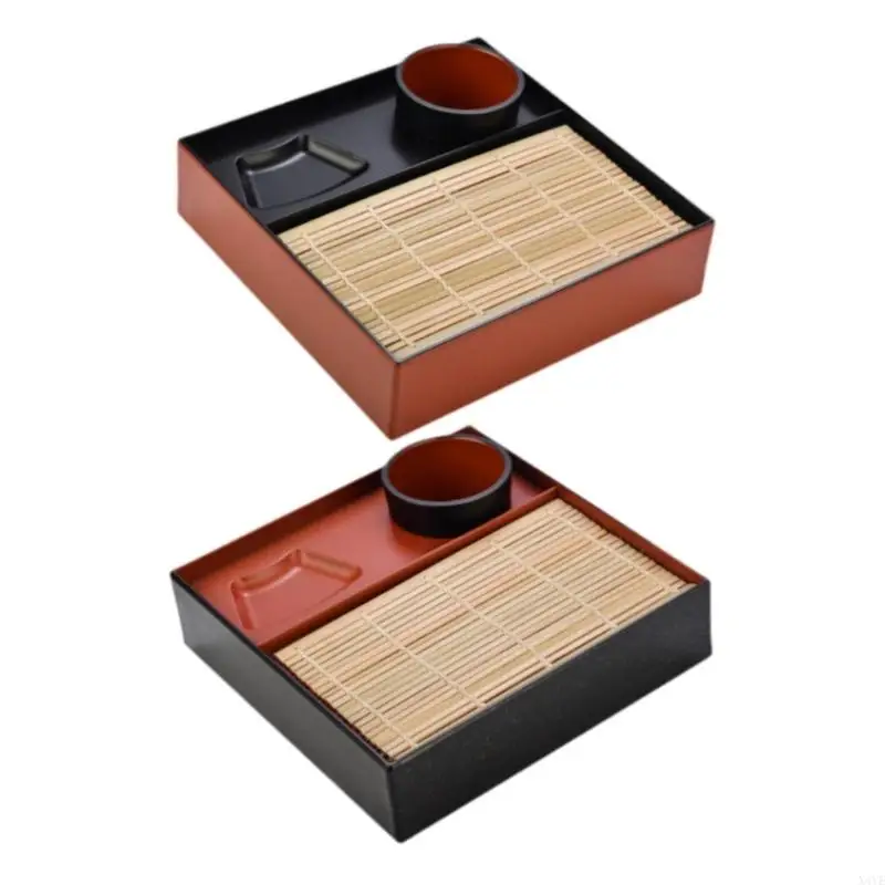 

X4YE Modern Japanese Rectangular Noodles Plate With Raised Edges Multipurpose Dishware Practical For Snacks Appetizers Sushi