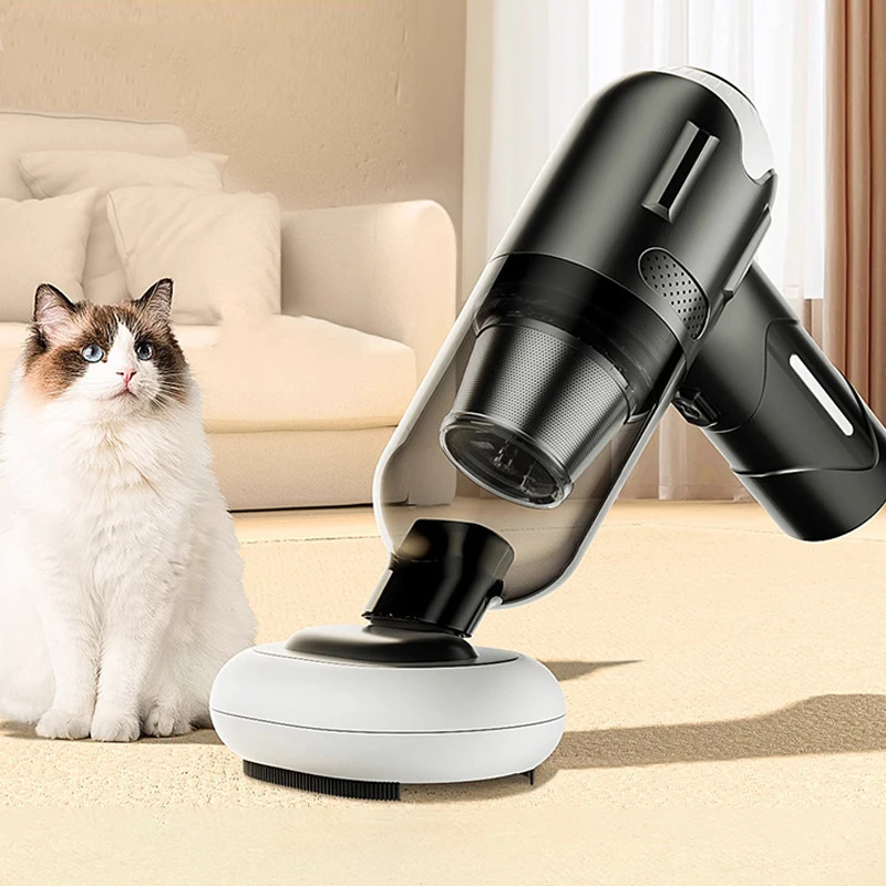 High-power Wireless Vacuum Cleaner for Pet Hair and Dust, Handheld Portable Home Vacuum Cleaner with Metal Meshes USB Charging